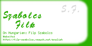 szabolcs filp business card